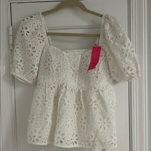 Lily Pulitzer eyelet top